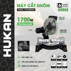 Máy cắt nhôm HUKAN 255MM - 1700w (GEN 2) G2-MS90255