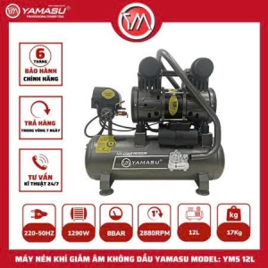 MÁY NÉN KHÍ YAMASU YMS-12L GIẢM ÂM KHÔNG DẦU