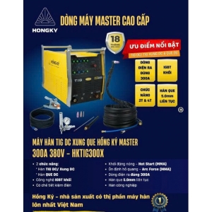 Máy hàn TIG DC xung que Hồng Ký Master 300A 380V-HKTIG300X