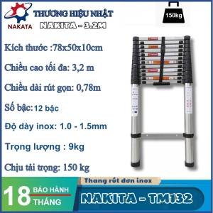 Thang rút đơn inox Nakita 3M2 - TM132