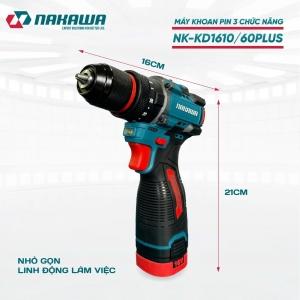  Máy khoan pin 3 chức năng NAKAWA NK-KD1610/60PLUS.